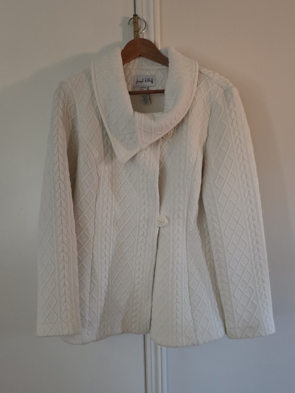 Joseph Ribkoff Off-White Textured Jacket - Picture 3 of 8